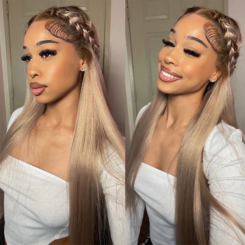 200% Density Upgrade Straight Ash Blonde With Short Brown Root Human Hair Wig For Women HD 13x4 Lace Frontal Wig Longer 32Inches
200% Density Upgrade Straight Ash Blonde With Short Brown Root Human Hair Wig For Women HD 13x4 Lace Frontal Wig Longer 32Inches