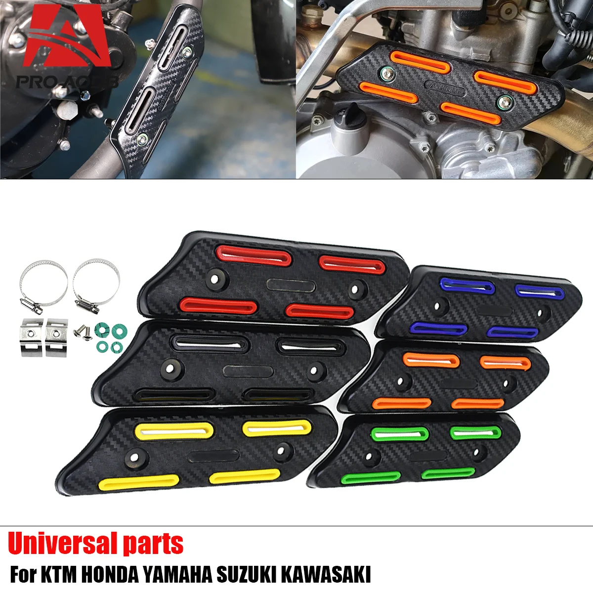 Anti-scalding Guard Exhaust Heat Shield Protector For KTM EXC-F SXF SMR XCF XCFW For HUSQVARNA SHERCO Yamaha Honda Suzuki
Anti-scalding Guard Exhaust Heat Shield Protector For KTM EXC-F SXF SMR XCF XCFW For HUSQVARNA SHERCO Yamaha Honda Suzuki