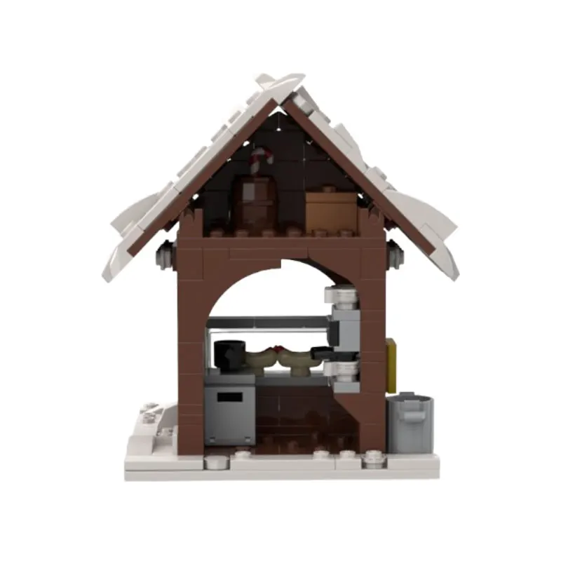 MOC271pcs Medieval Market Stall DIY Small Particle Assembly Building Blocks Educational Toy Model Gift Set Ornament
MOC271pcs Medieval Market Stall DIY Small Particle Assembly Building Blocks Educational Toy Model Gift Set Ornament