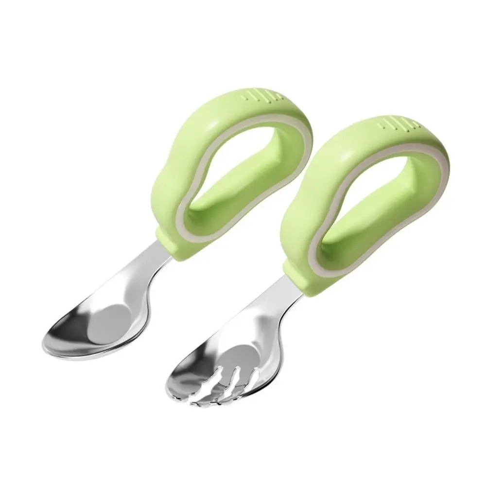 2Pcs Silicone Handle Baby Fork and Spoon Set 316 Stainless Steel Self Feeding Baby Cutlery Anti-Choke Design with Storage Box
2Pcs Silicone Handle Baby Fork and Spoon Set 316 Stainless Steel Self Feeding Baby Cutlery Anti-Choke Design with Storage Box