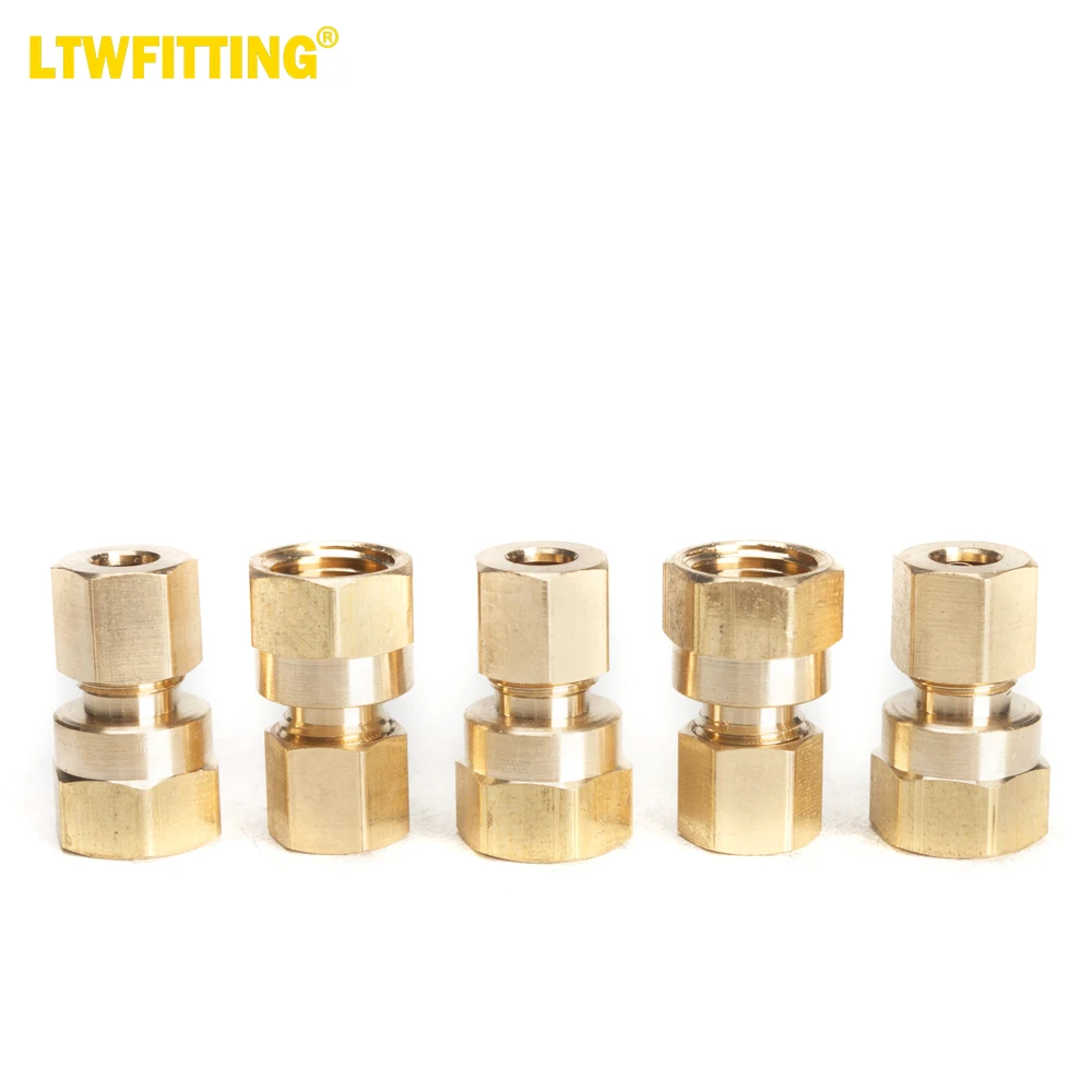 LTWFITTING Brass 1/4-Inch OD x 1/4-Inch Female NPT Compression Connector Fitting(Pack of 5)
LTWFITTING Brass 1/4-Inch OD x 1/4-Inch Female NPT Compression Connector Fitting(Pack of 5)