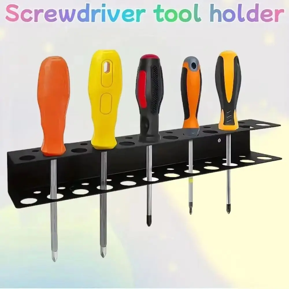 Heavy Duty Screwdrivers Pliers Wall Rack Black 14/18/23 Holes Wall Mounted Pliers Holder Sturdy Space Saving Tool Storage Rack
Heavy Duty Screwdrivers Pliers Wall Rack Black 14/18/23 Holes Wall Mounted Pliers Holder Sturdy Space Saving Tool Storage Rack