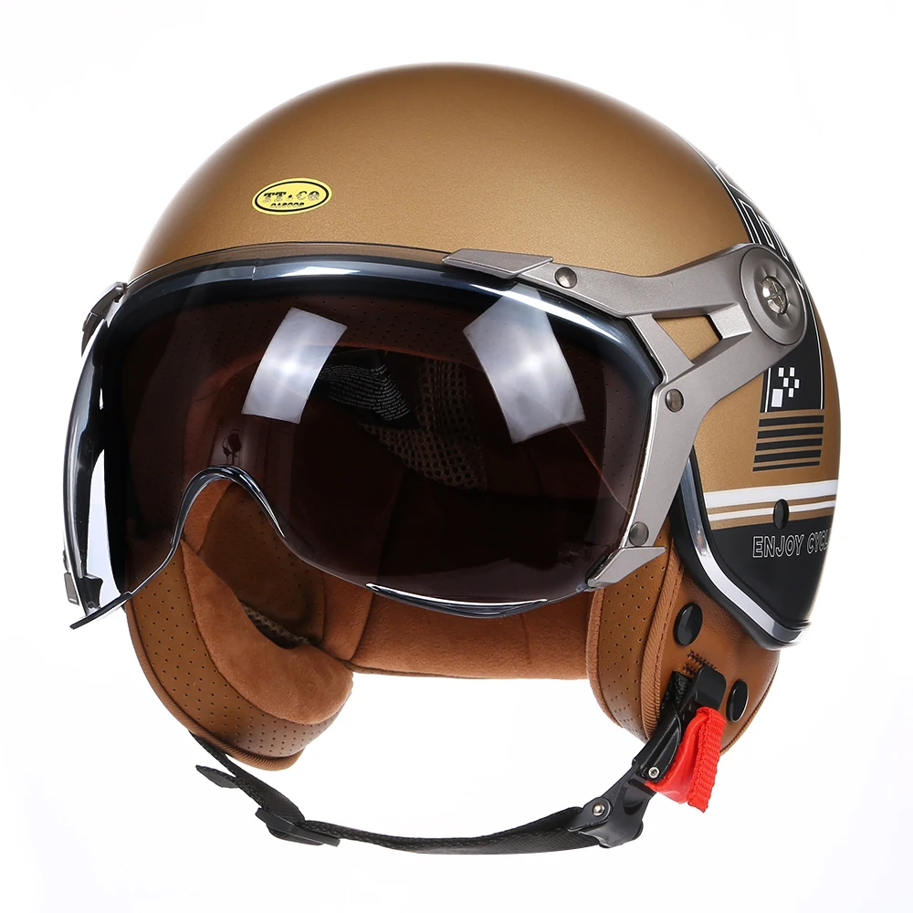Four Seasons шлем безопасности для мотоцикла Vintage Casco Moto ABS Shell EPS Form высококачественный скутер Casque Double Lens
Four Seasons шлем безопасности для мотоцикла Vintage Casco Moto ABS Shell EPS Form высококачественный скутер Casque Double Lens
