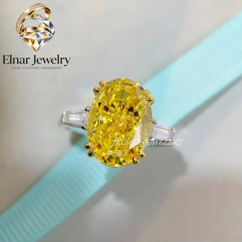 Elnar Jewelry Luxury Solid Platinum PT950 Women's 10 karat Yellow Diamond Ice Flower Cut Pigeon Egg Oval Ring
Elnar Jewelry Luxury Solid Platinum PT950 Women's 10 karat Yellow Diamond Ice Flower Cut Pigeon Egg Oval Ring