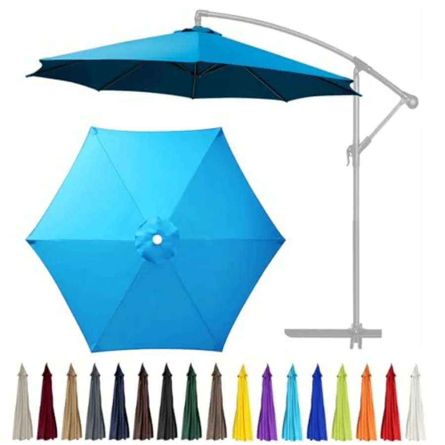 10Feet 6 Ribs Patio Umbrella Replacement Canopy Canopy only,Canopy Replacement UV Protection Waterproof Outdoor Table Market Ya
10Feet 6 Ribs Patio Umbrella Replacement Canopy Canopy only,Canopy Replacement UV Protection Waterproof Outdoor Table Market Ya