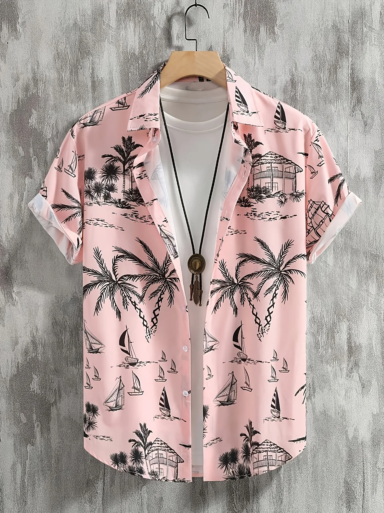 Men's Hawaiian Casual Vacation Tropical Print Button-Short Sleeve Shirt
Men's Hawaiian Casual Vacation Tropical Print Button-Short Sleeve Shirt