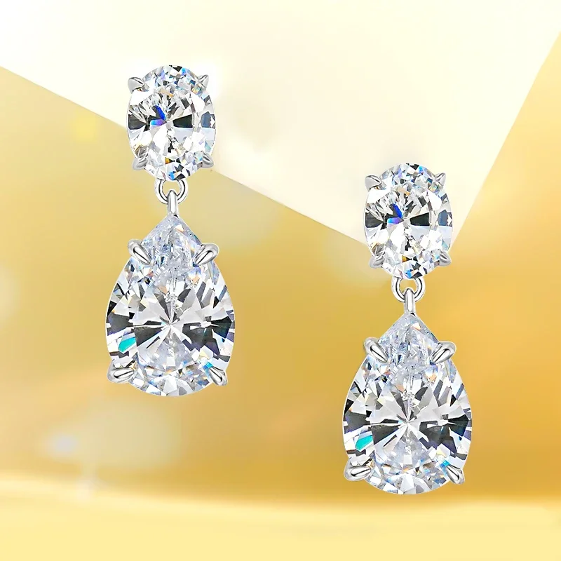 Light luxury, niche, versatile water drop, white diamond s925 pure silver ear pendant, high carbon diamond wedding jewelry
Light luxury, niche, versatile water drop, white diamond s925 pure silver ear pendant, high carbon diamond wedding jewelry