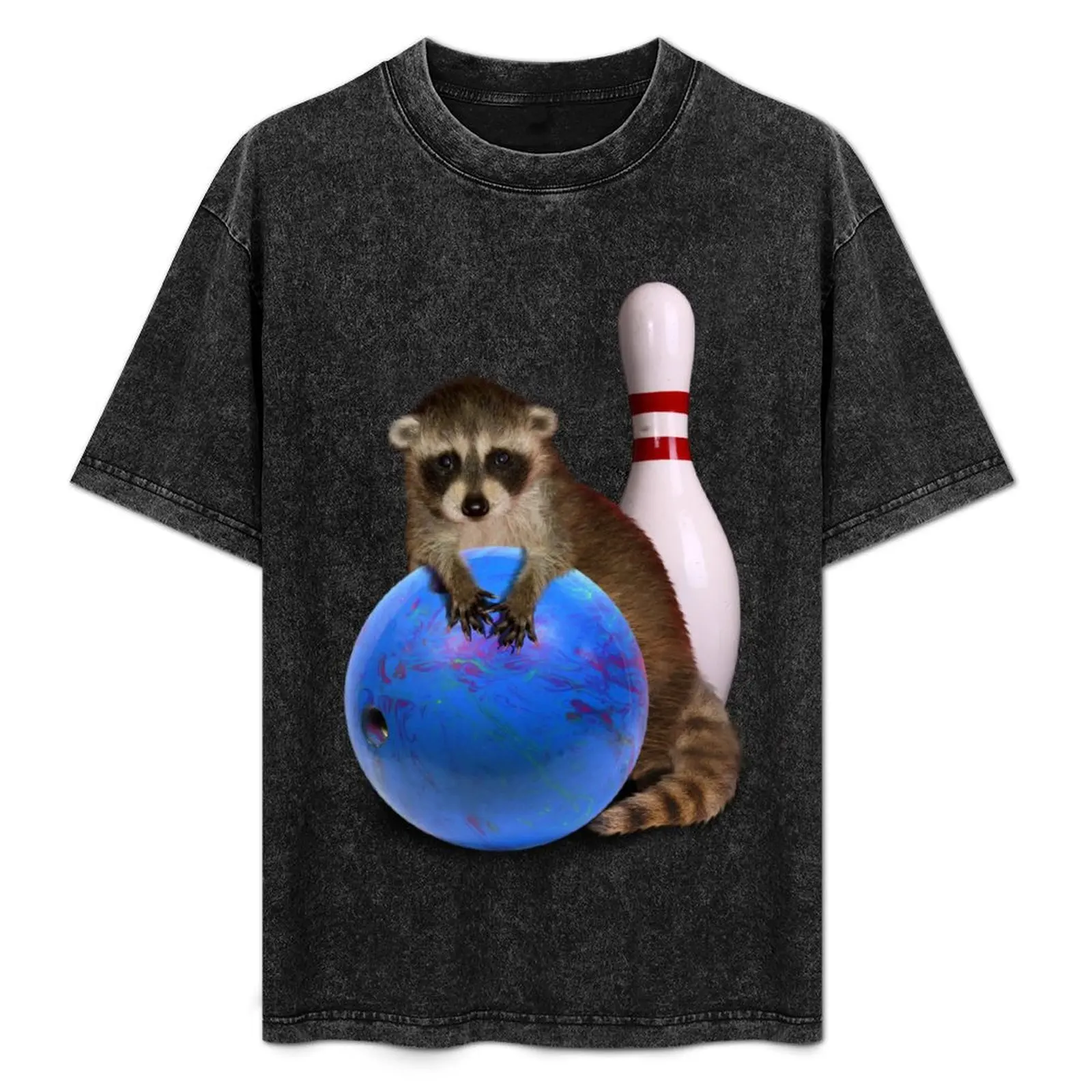 Bowling Raccoon T-Shirt Classic Print Short Sleeve Shirt
Bowling Raccoon T-Shirt Classic Print Short Sleeve Shirt