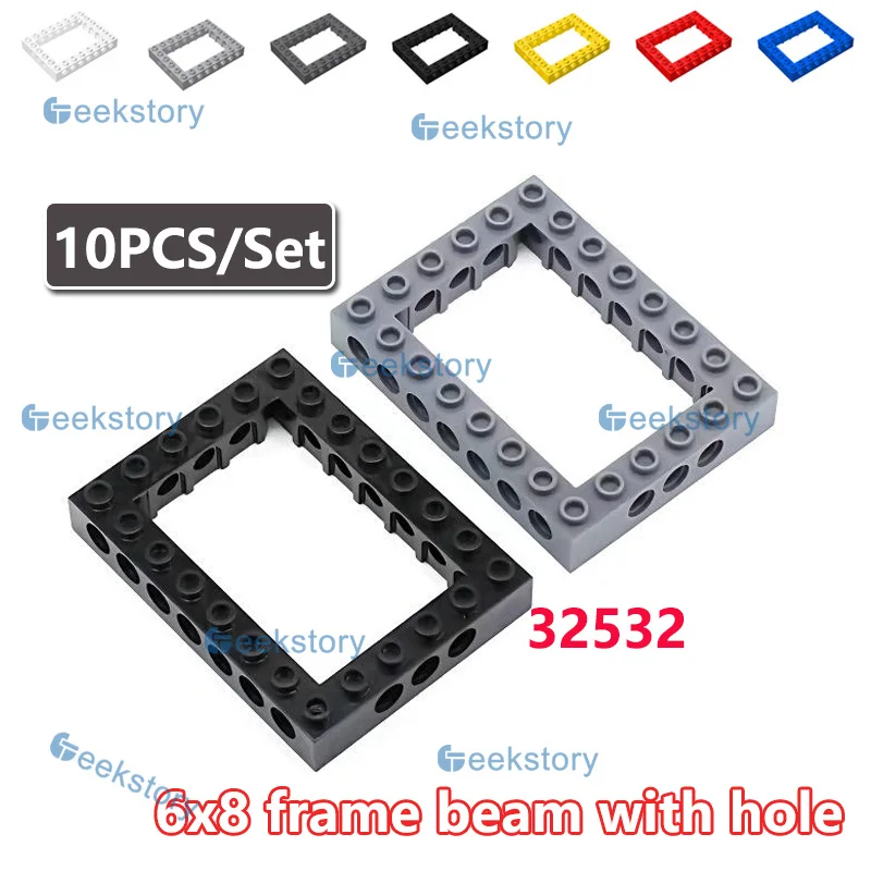 10PCS/Set 32532 6x8 Frame Technology Building Blocks Bulk With Holes Assembled Particle Replacement MOC Bricks DIY Toys Parts
10PCS/Set 32532 6x8 Frame Technology Building Blocks Bulk With Holes Assembled Particle Replacement MOC Bricks DIY Toys Parts