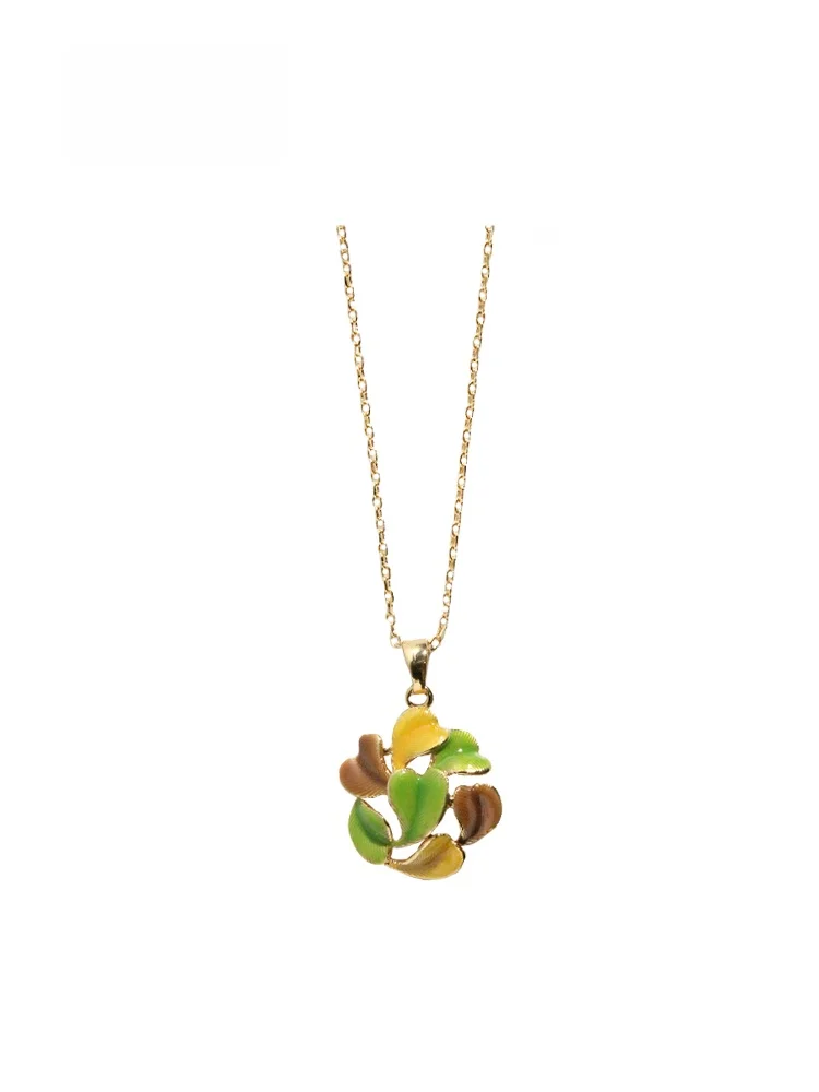 Sumni Green Leaf Design Enamel Drip Hollow out Clavicle Chain Necklace Women's Summer Fashion Jewelry Alloy Material
Sumni Green Leaf Design Enamel Drip Hollow out Clavicle Chain Necklace Women's Summer Fashion Jewelry Alloy Material