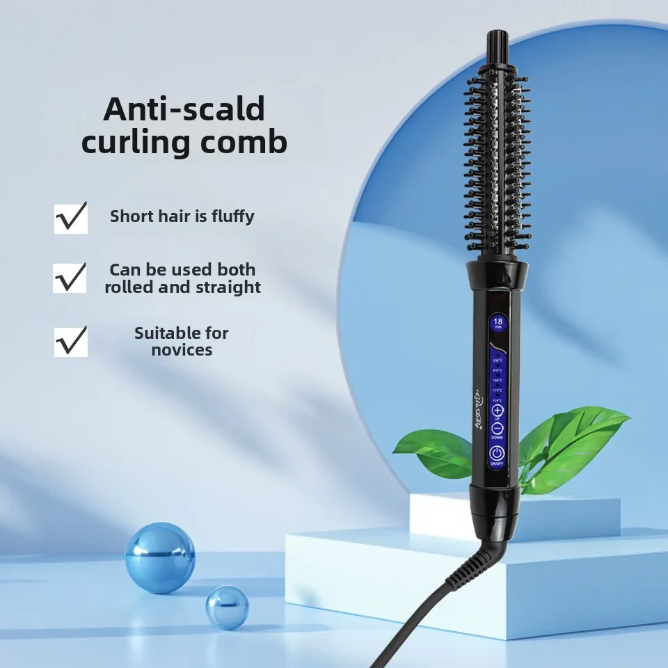Negative Ion Electric Hot Air Comb Anti-scald Round Brush Multi-functional Straightening Curling Comb For Short Hair
Negative Ion Electric Hot Air Comb Anti-scald Round Brush Multi-functional Straightening Curling Comb For Short Hair