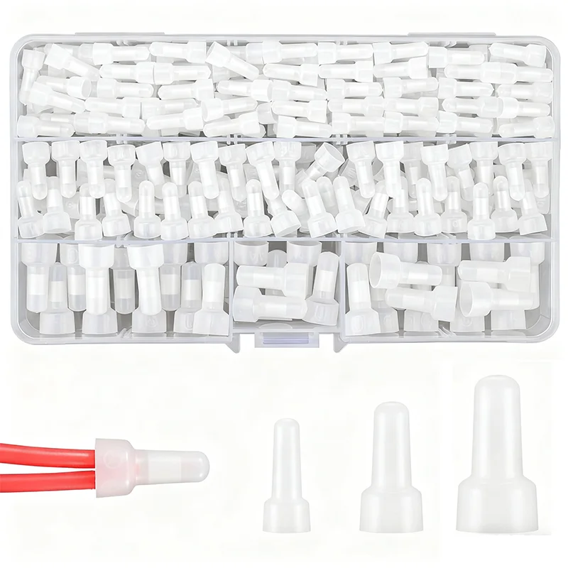 230 Pcs Closed End Crimp Connectors, 22-10 AWG Gauge Nylon Insulated Closed End Wire Cap Wire Kit
230 Pcs Closed End Crimp Connectors, 22-10 AWG Gauge Nylon Insulated Closed End Wire Cap Wire Kit