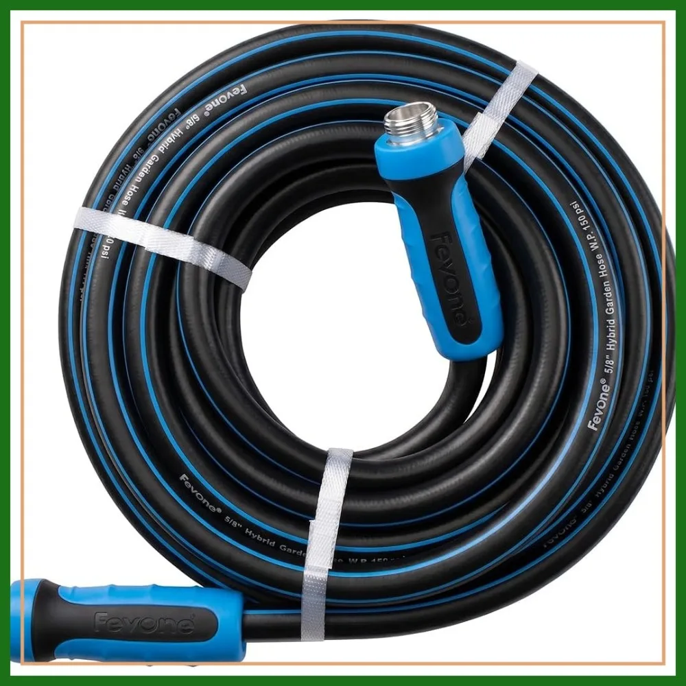 Non Kinking Garden Hose, Flexible Water Hose, Drinking Water Safe, 5/8 ID, 3/4 Aluminum Fittings with Swivel Handles, 105 ft
Non Kinking Garden Hose, Flexible Water Hose, Drinking Water Safe, 5/8 ID, 3/4 Aluminum Fittings with Swivel Handles, 105 ft