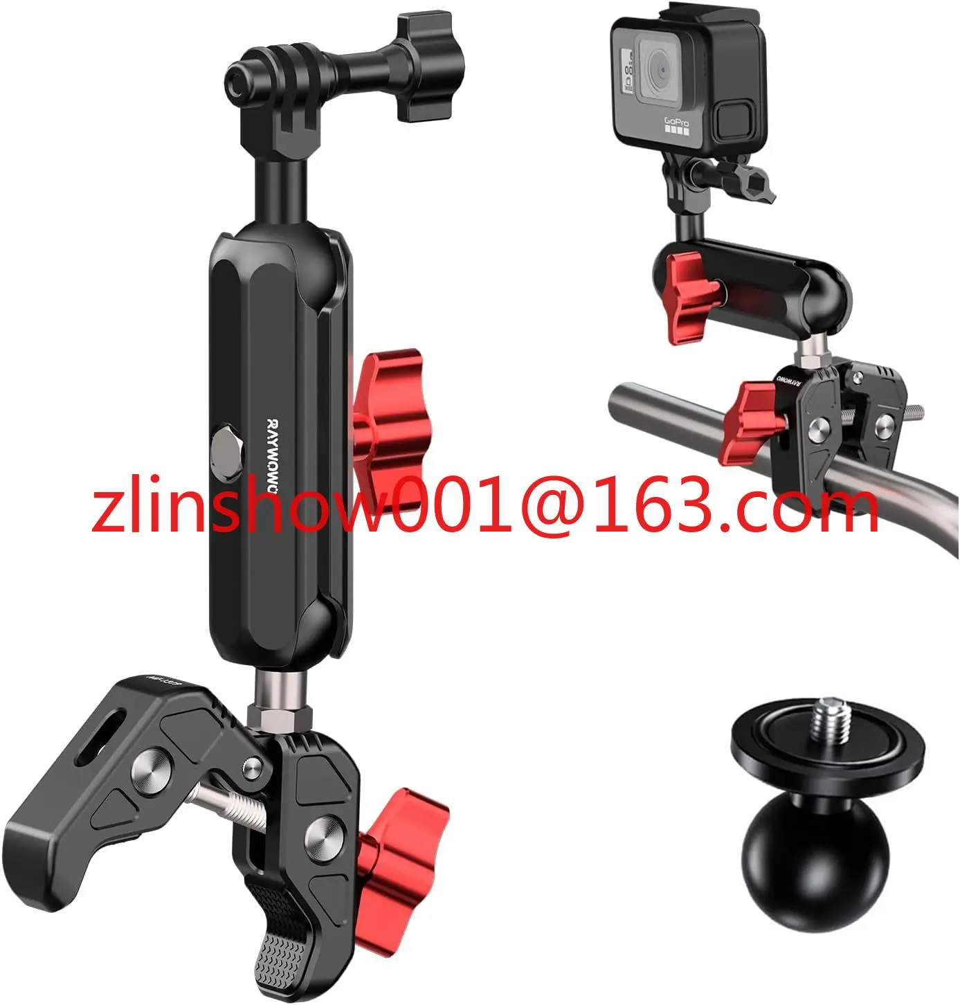 Camera Adapter for Umbrella Clamp Desktop Strollers Wagons Motorcycle Bicycle for GoPro DJI Insta360 with 1/4"-20 Screw
Camera Adapter for Umbrella Clamp Desktop Strollers Wagons Motorcycle Bicycle for GoPro DJI Insta360 with 1/4"-20 Screw