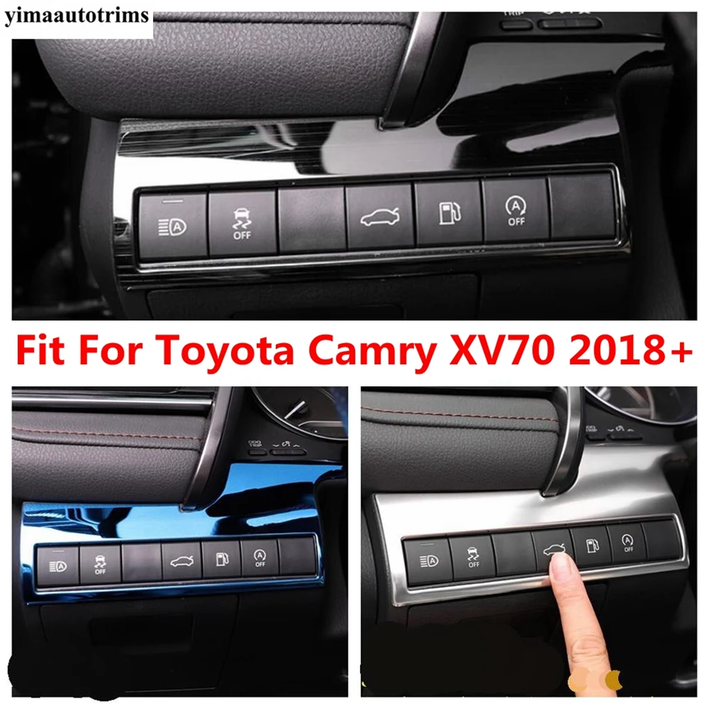 Car Front Head Light Lamp Switch Button Panel Cover Trim For Toyota Camry XV70 2018 - 2023 Stainless Steel Accessories Interior
Car Front Head Light Lamp Switch Button Panel Cover Trim For Toyota Camry XV70 2018 - 2023 Stainless Steel Accessories Interior