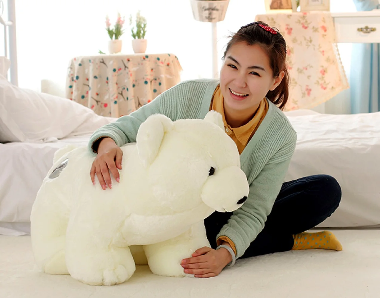 lovely bear doll big plush standing bear toy polar bear pillow birthday gift about 60cm
lovely bear doll big plush standing bear toy polar bear pillow birthday gift about 60cm