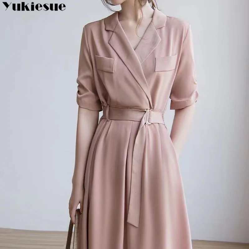2023 Summer Literary Style Temperament Fashion Smooth Light Elegant France Style Long Women Dress Shirt Dress Temperament Korean
2023 Summer Literary Style Temperament Fashion Smooth Light Elegant France Style Long Women Dress Shirt Dress Temperament Korean