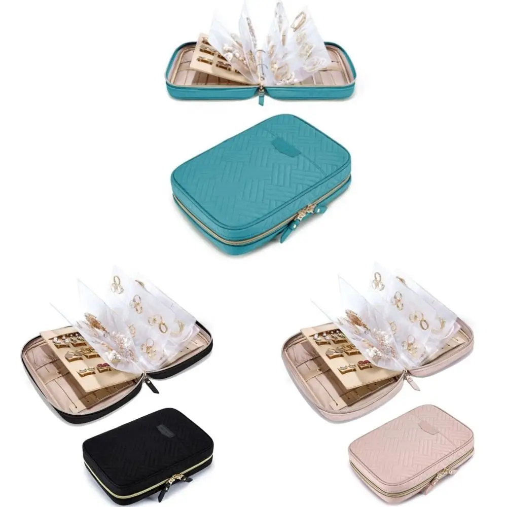 Новый портативный органайзер для шкатулок для драгоценностей, дорожные коробки, футляр для хранения ювелирных украшений 
Новый портативный органайзер для шкатулок для драгоценностей, дорожные коробки, футляр для хранения ювелирных украшений