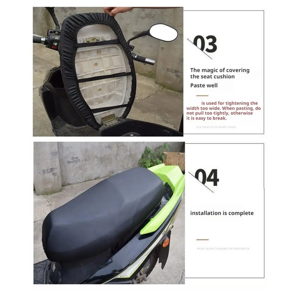 Motorcycle Seat Cover Waterproof Rain Dustproof Motorbike Scooter Cushion Seat For Sun Protection With Stretch Leather Bag
Motorcycle Seat Cover Waterproof Rain Dustproof Motorbike Scooter Cushion Seat For Sun Protection With Stretch Leather Bag