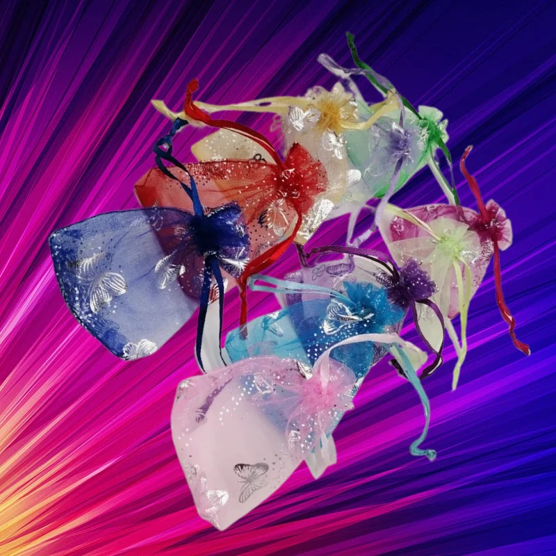 200Pcs 10Color Jewellery Displays Butterfly Organza Mesh Drawstring Pouch Gift Bag Sachet Packaging Party Favors Storage Display
200Pcs 10Color Jewellery Displays Butterfly Organza Mesh Drawstring Pouch Gift Bag Sachet Packaging Party Favors Storage Display