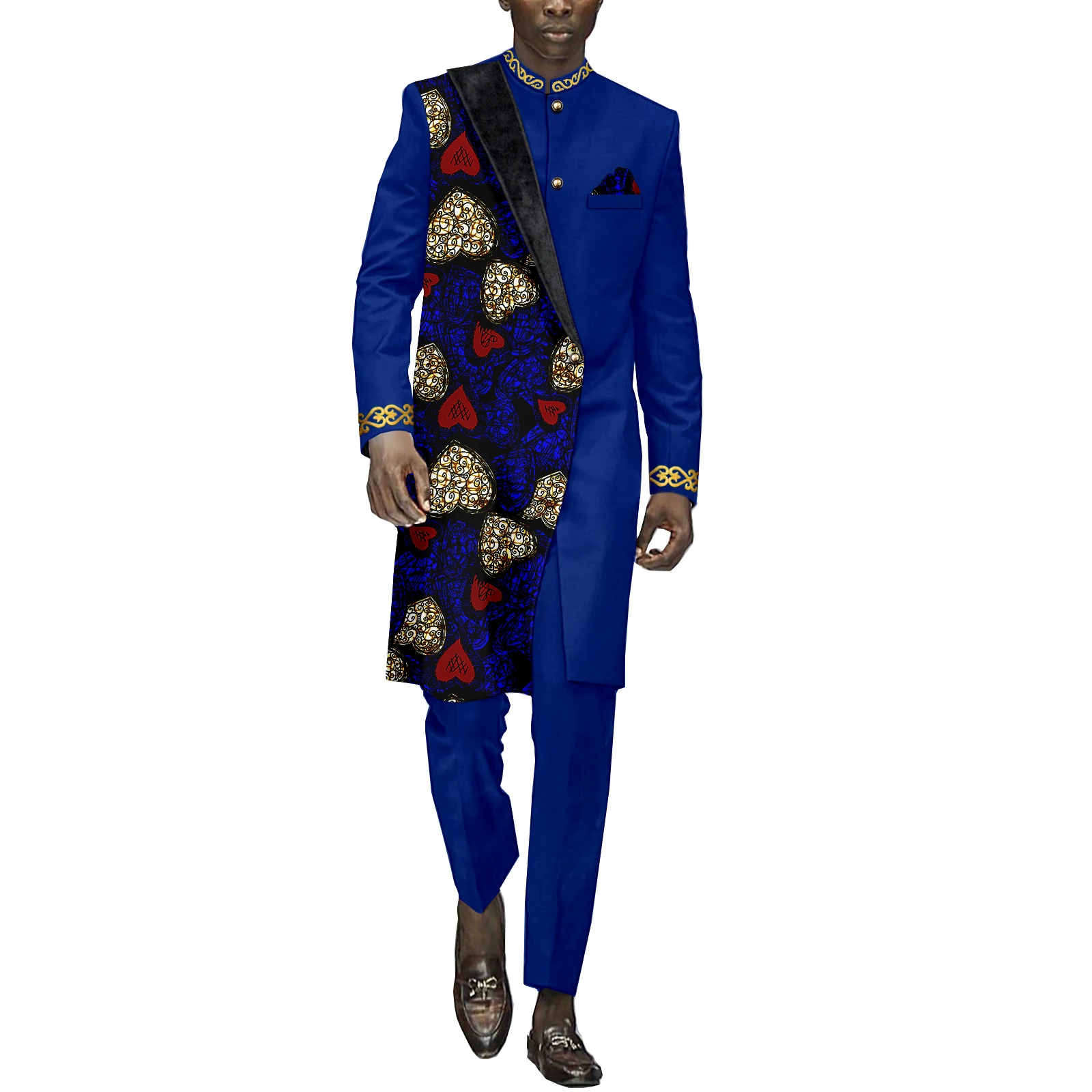 African Suits For Men Dashiki Tradition Attire Splice Velvet Shirt and Pants 2 Piece Sets Outfits Clothing
African Suits For Men Dashiki Tradition Attire Splice Velvet Shirt and Pants 2 Piece Sets Outfits Clothing