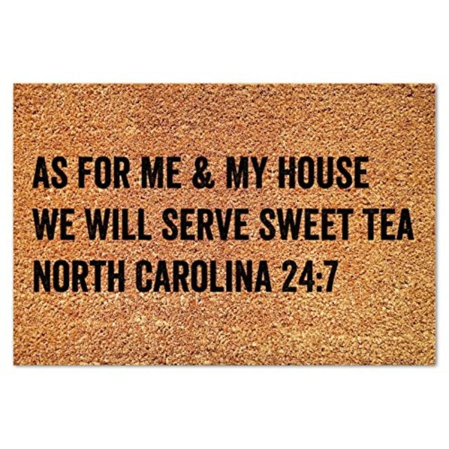 As for Me and My House We Will Serve Sweet Tea Coir Doormat Farmhouse Inspirational Quotes Door Mats Weather Resistant Non Slip
As for Me and My House We Will Serve Sweet Tea Coir Doormat Farmhouse Inspirational Quotes Door Mats Weather Resistant Non Slip