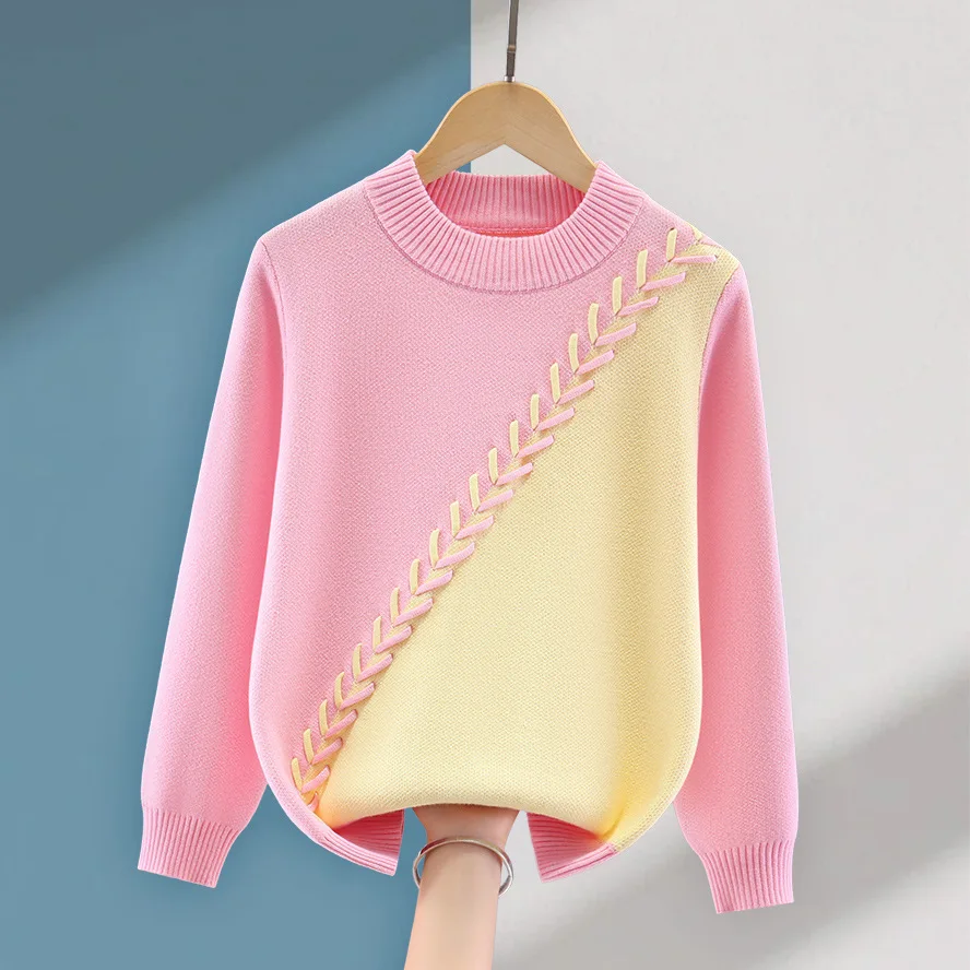 Girls Sweaters 2025 New Spring/Autumn Kids Cotton Patchwork Knitted Warm Pullovers For Children's 4-15 Years Wear
Girls Sweaters 2025 New Spring/Autumn Kids Cotton Patchwork Knitted Warm Pullovers For Children's 4-15 Years Wear