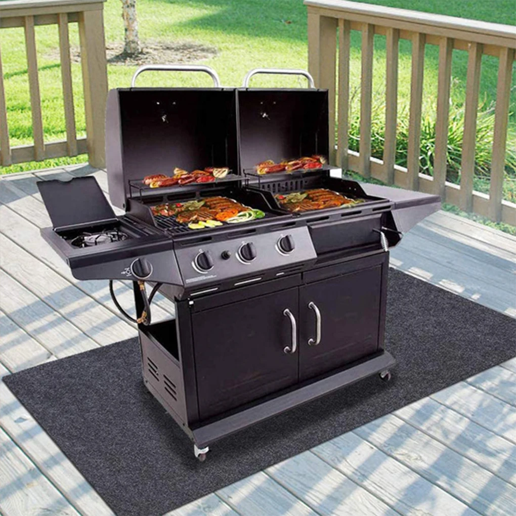Large Size Outdoor Grill Mats Double-Sided Fireproof Waterproof Oil-Proof Fireplace Fire Pit Mat BBQ Mat for Deck Patio Lawn
Large Size Outdoor Grill Mats Double-Sided Fireproof Waterproof Oil-Proof Fireplace Fire Pit Mat BBQ Mat for Deck Patio Lawn