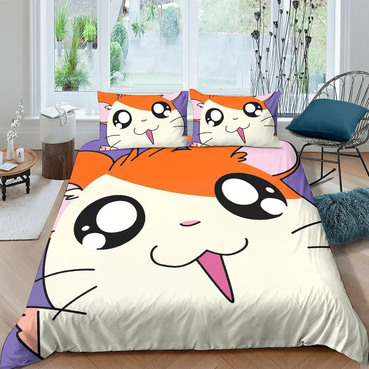 Anime Cat Print Duvet Cover Single Size 135x200cm With 1 Pillowcase 3D Cartoon Style Orange Graphic Bedding
Anime Cat Print Duvet Cover Single Size 135x200cm With 1 Pillowcase 3D Cartoon Style Orange Graphic Bedding