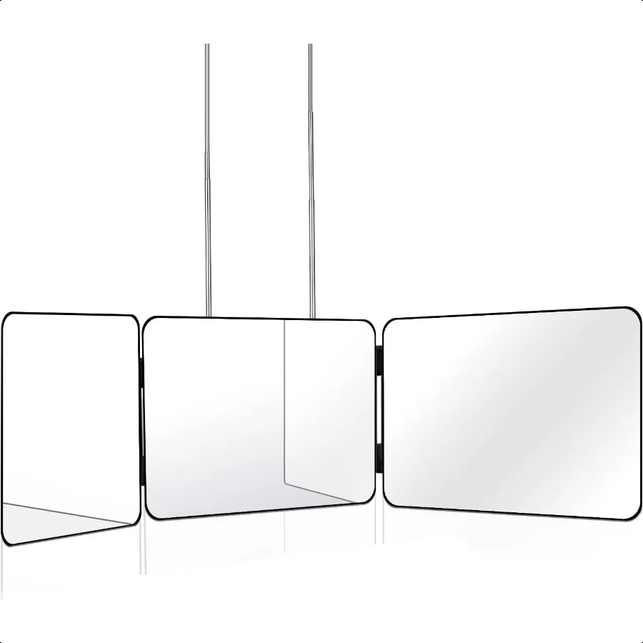 3 Way Mirror for Self Hair Cutting Tools with Height Adjustable Mirror 360 Trifold for Makeup to See Back of Head Black
3 Way Mirror for Self Hair Cutting Tools with Height Adjustable Mirror 360 Trifold for Makeup to See Back of Head Black