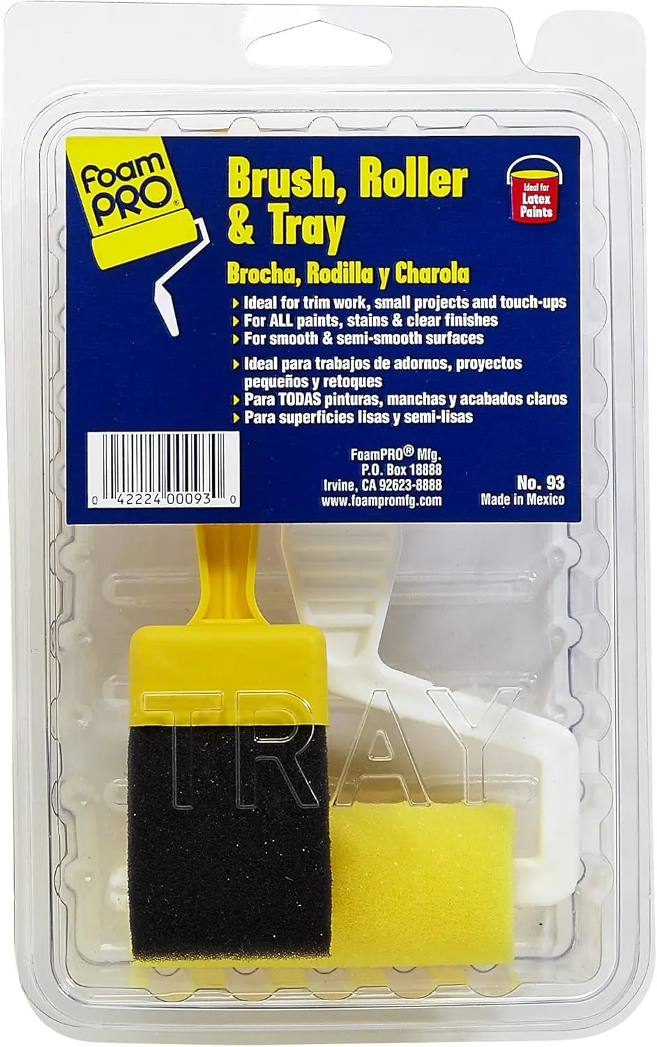 3-Inch Paint Roller & Brush Kit with Tray, Ideal for Small Projects and Touch-Ups
3-Inch Paint Roller & Brush Kit with Tray, Ideal for Small Projects and Touch-Ups