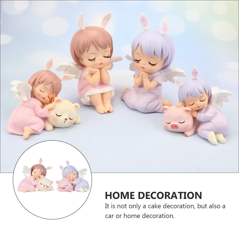 2Pcs Resin Angel Cake Topper for Birthday Cake Decoration Lovely Baking Adornment Home Room Decor Kids Gift Idea
2Pcs Resin Angel Cake Topper for Birthday Cake Decoration Lovely Baking Adornment Home Room Decor Kids Gift Idea