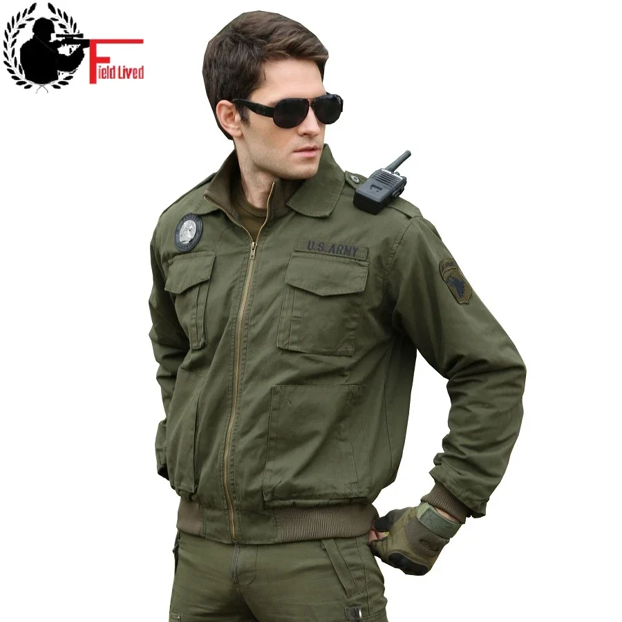 Flight Jacket Mens Military Pilot Uniform Us Army Fatigue Winter Soldier Urban 2024 Tactical Clothing Outwear Male Green Black
Flight Jacket Mens Military Pilot Uniform Us Army Fatigue Winter Soldier Urban 2024 Tactical Clothing Outwear Male Green Black