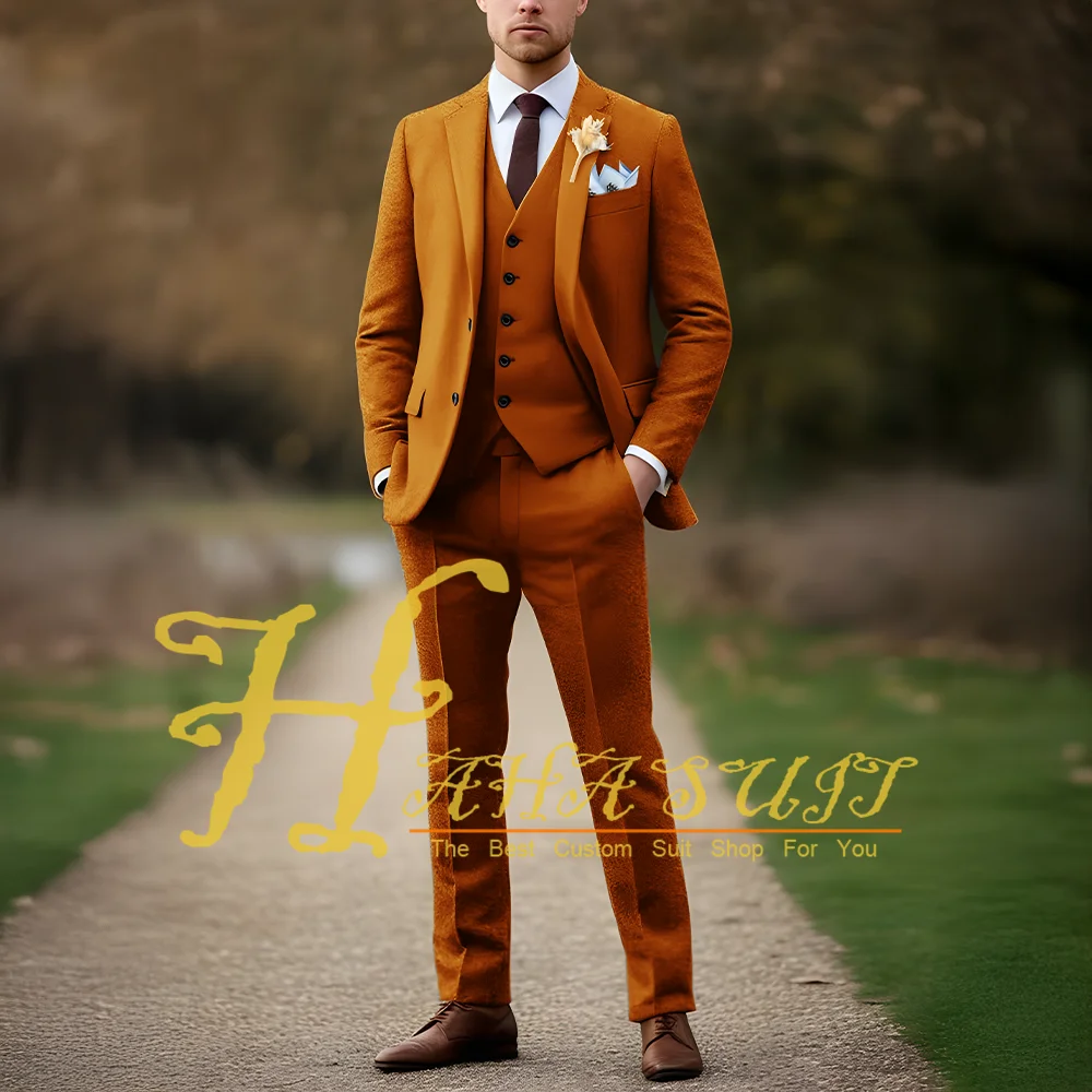 Men 3-piece Suit Official-website Premium Men Wedding Set Sleek Business Style Slim Coat Pants Vest Set Men's Clothing
Men 3-piece Suit Official-website Premium Men Wedding Set Sleek Business Style Slim Coat Pants Vest Set Men's Clothing