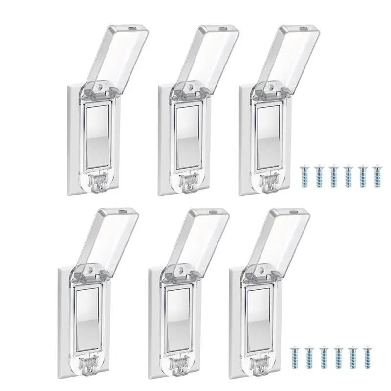 ABGH-Baby Proof Wall Switch Guard Covers(6), For Rocker Light Switch Protection For Baby-Proofing Lights Or Circuits
ABGH-Baby Proof Wall Switch Guard Covers(6), For Rocker Light Switch Protection For Baby-Proofing Lights Or Circuits