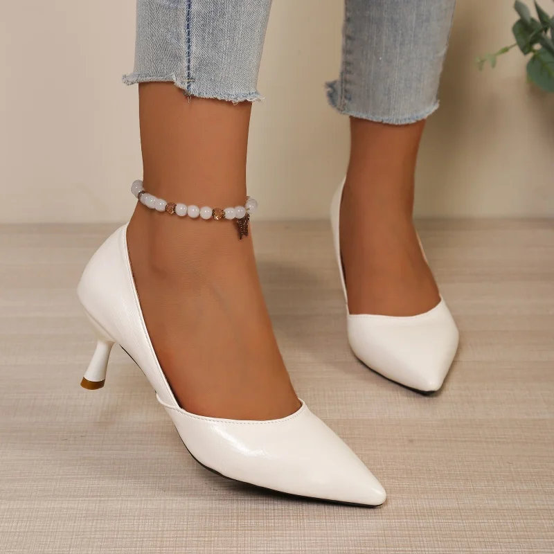2026 Autumn Sexy Pointed Toe Solid Color Womens Shoes Comfortable Mid-Heel Slip-on Single Shoes Elegant Outdoor Party High Heels
2026 Autumn Sexy Pointed Toe Solid Color Womens Shoes Comfortable Mid-Heel Slip-on Single Shoes Elegant Outdoor Party High Heels