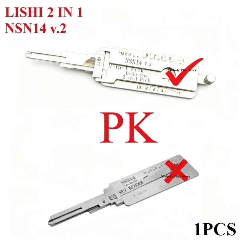 Professional NSN14 v2 2-in-1 Precision Hardware Decoder For Nissan Models Flat Milling Ignition Cylinder Diagnostic Tool 1pcs
Professional NSN14 v2 2-in-1 Precision Hardware Decoder For Nissan Models Flat Milling Ignition Cylinder Diagnostic Tool 1pcs