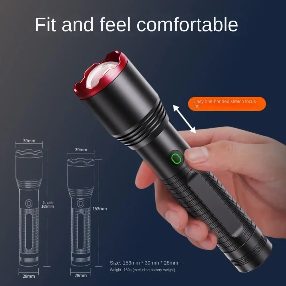 Waterproof Flashlight Bright Portable Camping Flashlight Wear Resistant Zoomable LED Flashlight Outdoor Exploration
Waterproof Flashlight Bright Portable Camping Flashlight Wear Resistant Zoomable LED Flashlight Outdoor Exploration