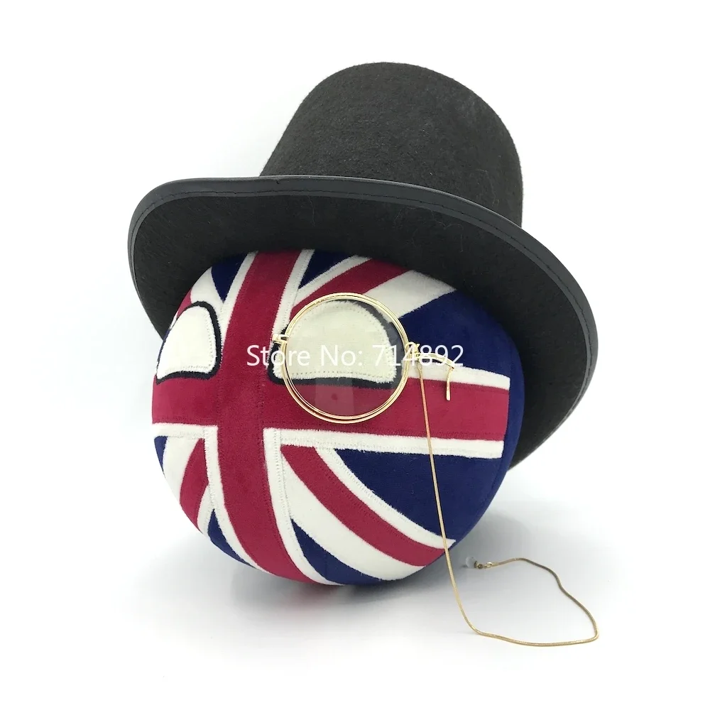 Polandball плюшевая кукла, игрушка Countryballs, Великобритания, Великобритания, мяч, Aand, мультяшные очки, шляпа, шлем, косплей для подарка
Polandball плюшевая кукла, игрушка Countryballs, Великобритания, Великобритания, мяч, Aand, мультяшные очки, шляпа, шлем, косплей для подарка