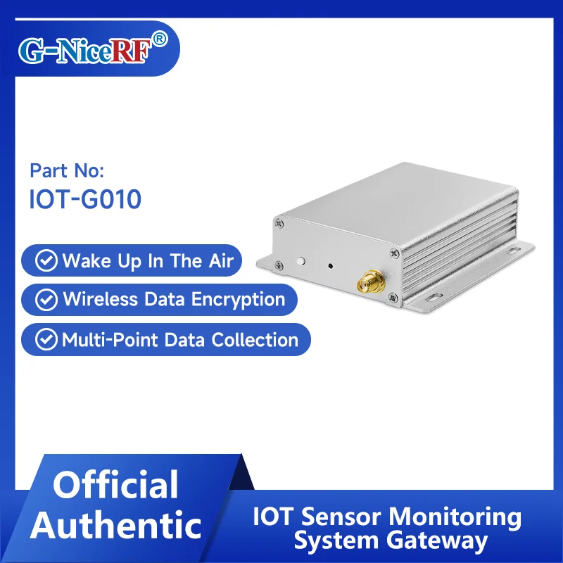 G-NiceRF | 2 PCS IOT-G010 IOT Sensor Monitoring System Gateway Ultra-Low Power Consumption
G-NiceRF | 2 PCS IOT-G010 IOT Sensor Monitoring System Gateway Ultra-Low Power Consumption
