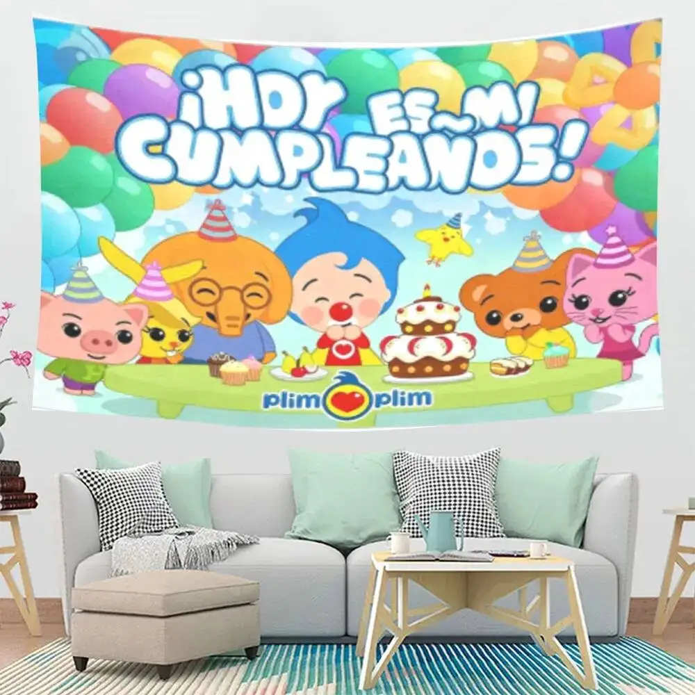Plim Birthday Tapestry - Fun Party Backdrop & Retro Cartoon Wall Hanging Outdoorfun Living Room Cool Stuff For Chill Accessories
Plim Birthday Tapestry - Fun Party Backdrop & Retro Cartoon Wall Hanging Outdoorfun Living Room Cool Stuff For Chill Accessories