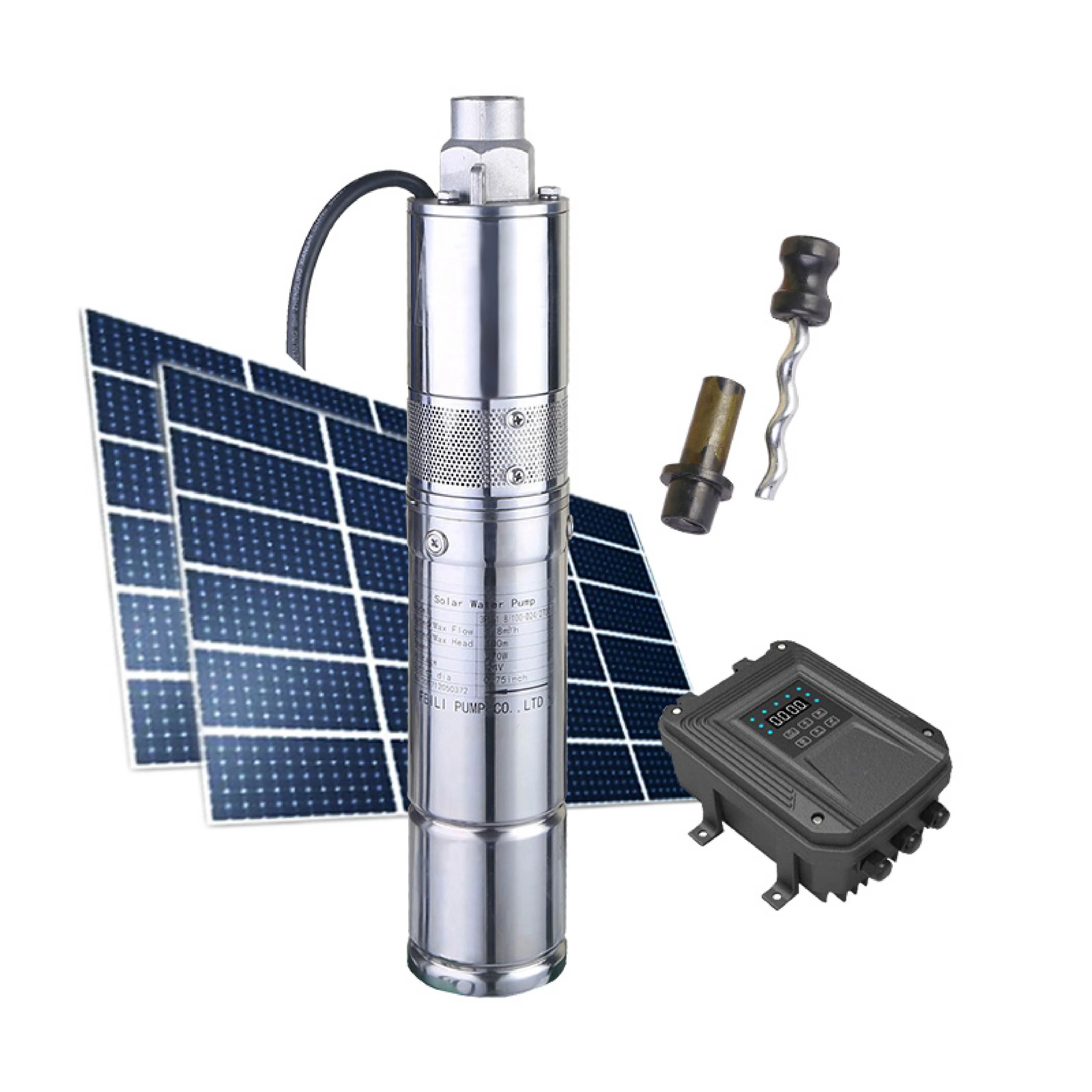 Solar Pump Kit Complete with Panels 80m Head Solar Pump for Deep Well Dc Submersible Solar Water Pump System for Irrigation
Solar Pump Kit Complete with Panels 80m Head Solar Pump for Deep Well Dc Submersible Solar Water Pump System for Irrigation