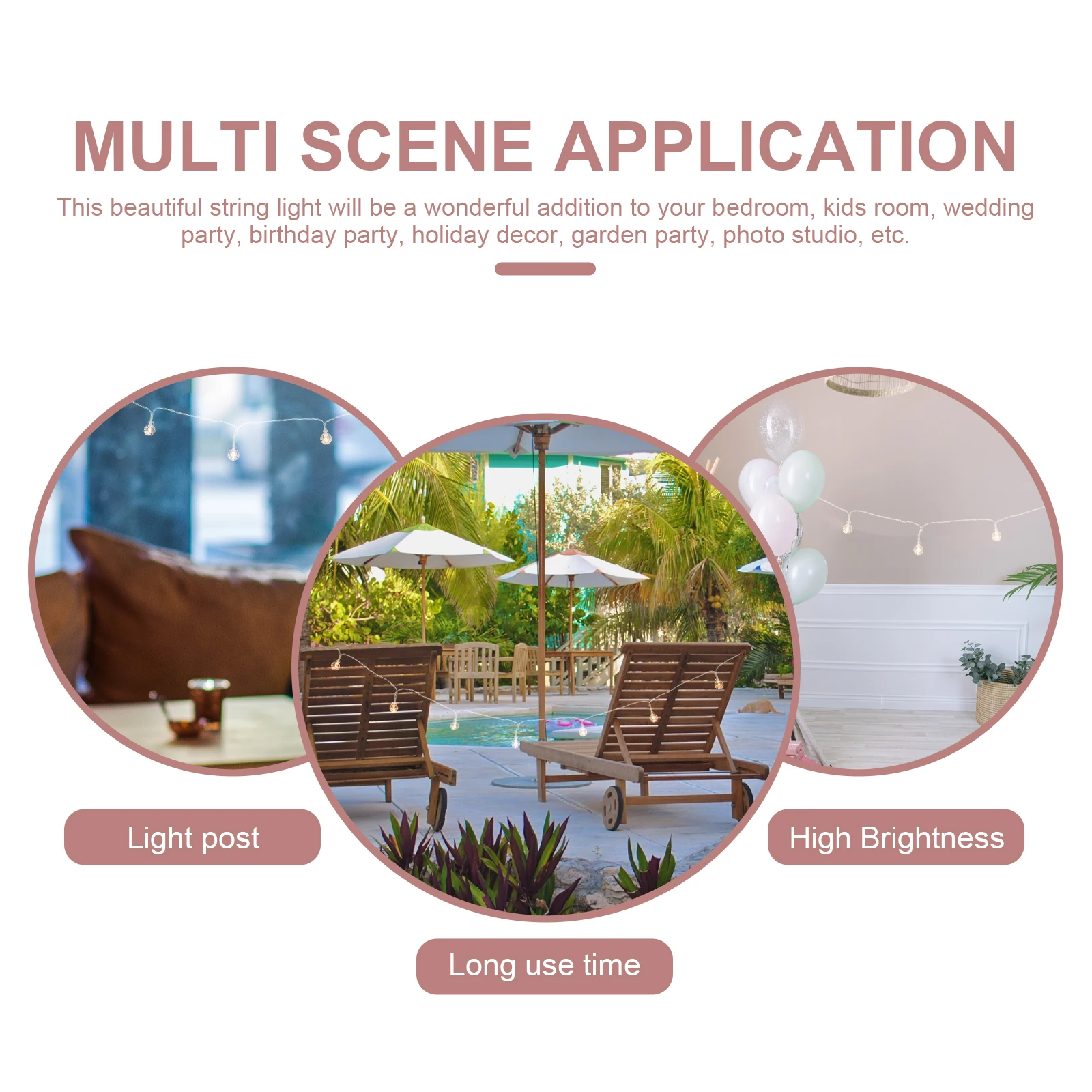 Bubble Ball Fairy Lights String for Bedroom Decoration LED Plastic Ch Party Festival Holiday Outdoor Indoors
Bubble Ball Fairy Lights String for Bedroom Decoration LED Plastic Ch Party Festival Holiday Outdoor Indoors