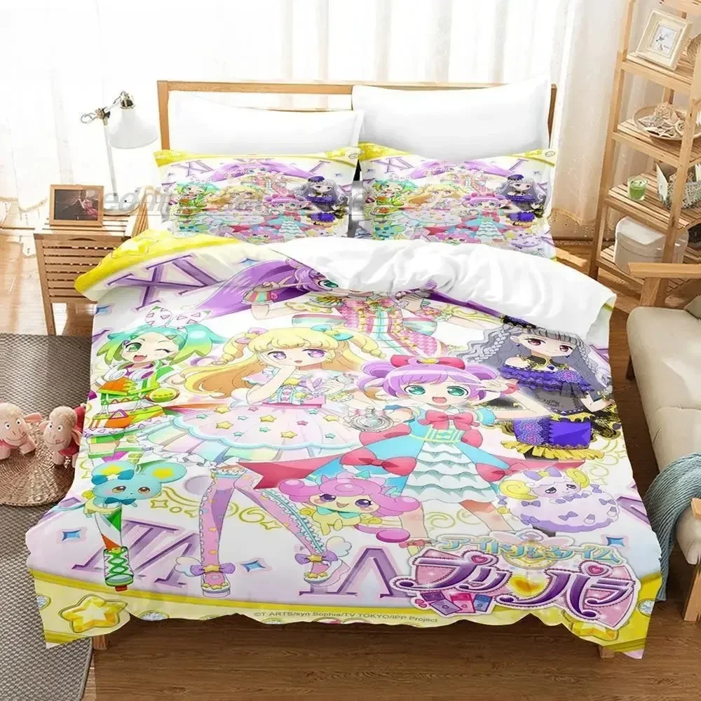 3D Kawaii Girls Idol Time Pripara Bedding Set Single Twin Full Queen King Size Bed Set Adult Kid Bedroom Anime bed sheet set
3D Kawaii Girls Idol Time Pripara Bedding Set Single Twin Full Queen King Size Bed Set Adult Kid Bedroom Anime bed sheet set