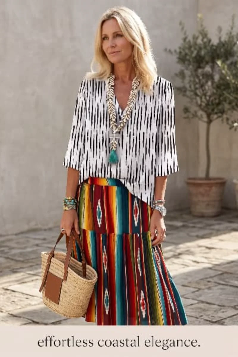 Western leisure vacation ethnic style geometric print three-quarter sleeve women's shirt
Western leisure vacation ethnic style geometric print three-quarter sleeve women's shirt