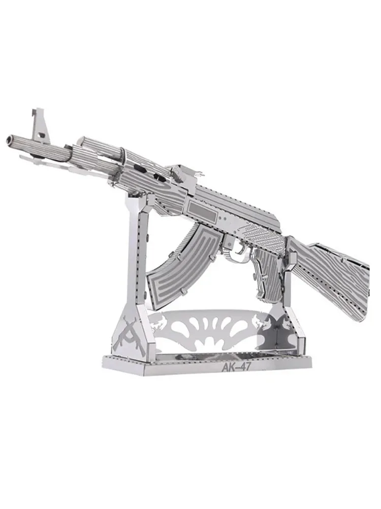 AK-47 штурмовая винтовка 3D металлическая головоломка наборы для лазерной резки ручная сборка модель головоломки игрушки для детей и взрослых
AK-47 штурмовая винтовка 3D металлическая головоломка наборы для лазерной резки ручная сборка модель головоломки игрушки для детей и взрослых