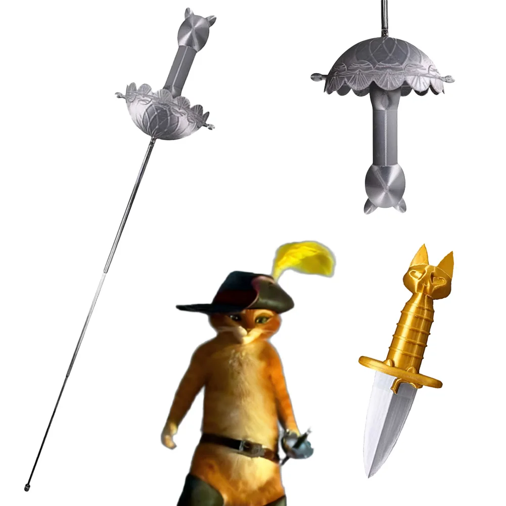 Disguise Puss Into Boots Sword Plastic Prop Weapon Cartoon Swordsman Costume Accessories Adult Boys Roleplay Fancy Party Gifts
Disguise Puss Into Boots Sword Plastic Prop Weapon Cartoon Swordsman Costume Accessories Adult Boys Roleplay Fancy Party Gifts