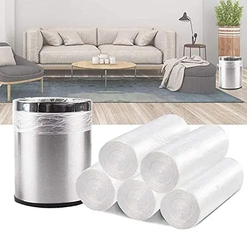 4 Gallon Trash Bags - 100 Small Clear Waste Basket Liners for Bathroom Office
4 Gallon Trash Bags - 100 Small Clear Waste Basket Liners for Bathroom Office