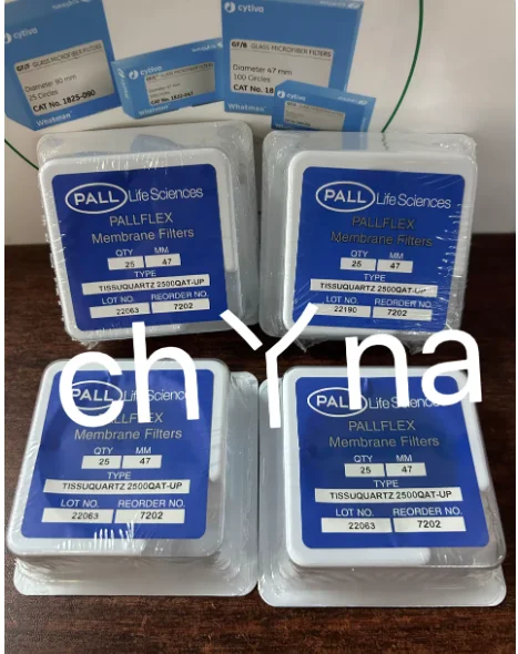 PALL 47mm Binder-Free Quartz Filter Membrane (Catalog No. 7202) 25 pieces
PALL 47mm Binder-Free Quartz Filter Membrane (Catalog No. 7202) 25 pieces