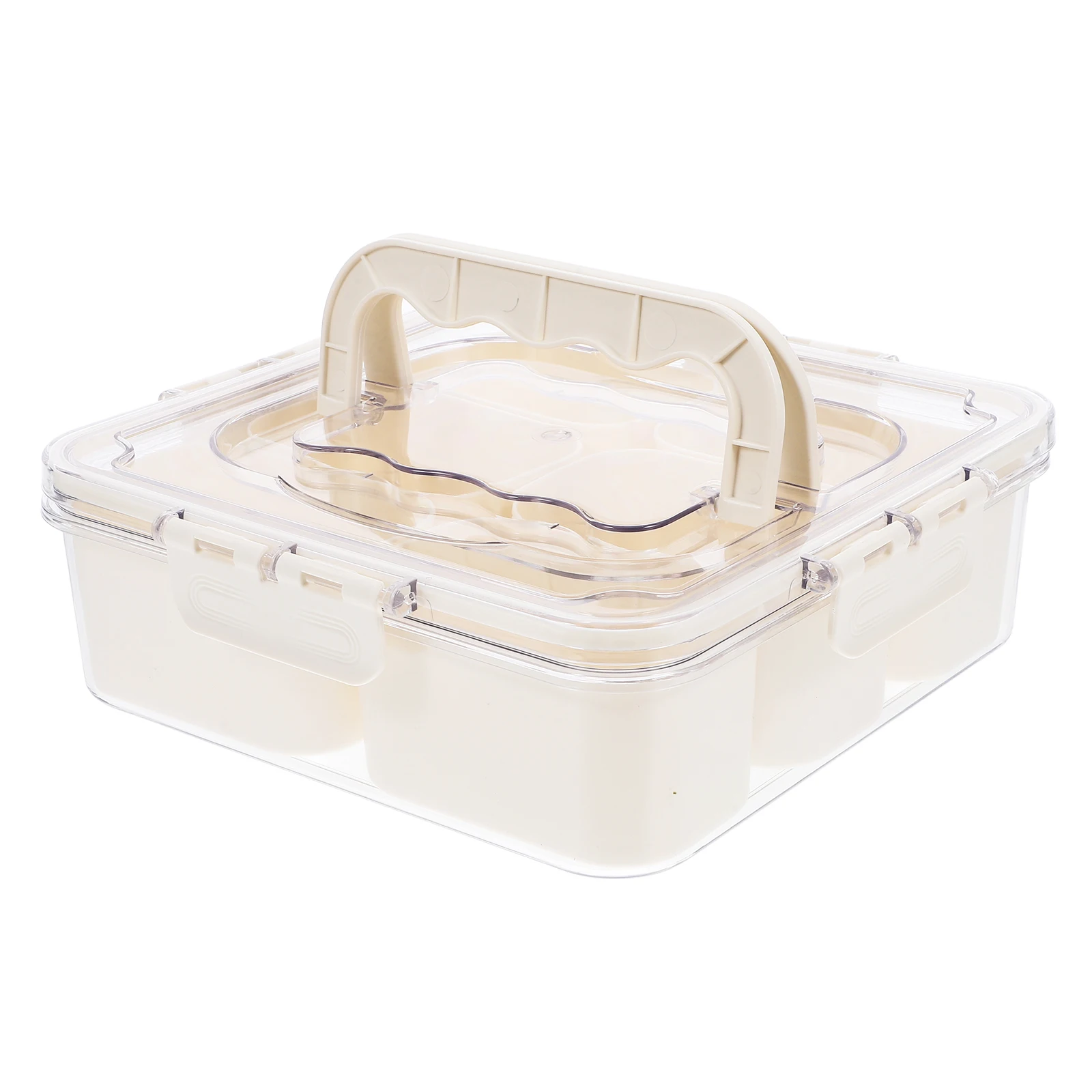 6-Slot Transparent Seasoning Box Compartments Containers For Salt Pepper Sugar Reusable Fridge Organizer Food
6-Slot Transparent Seasoning Box Compartments Containers For Salt Pepper Sugar Reusable Fridge Organizer Food